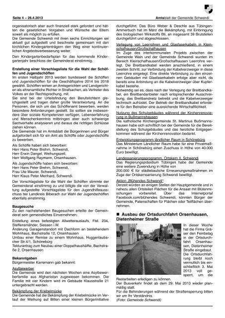 Ausgabe 17 vom 26.04.2013 - Schwendi