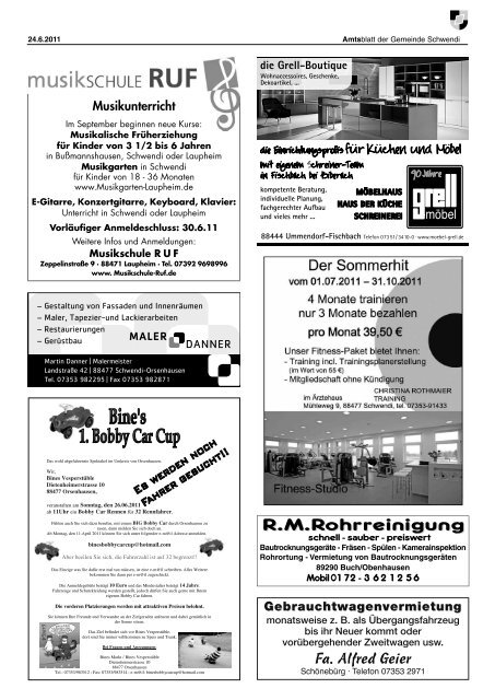 Ausgabe 25 vom 24.06.2011(2.01 mb) - Schwendi