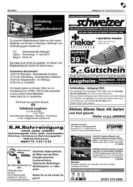 Ausgabe 13 vom 28.03.2013 - Schwendi