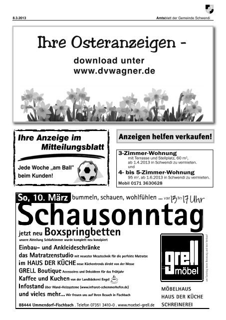 Ausgabe 10 vom 08.03.2013 - Schwendi