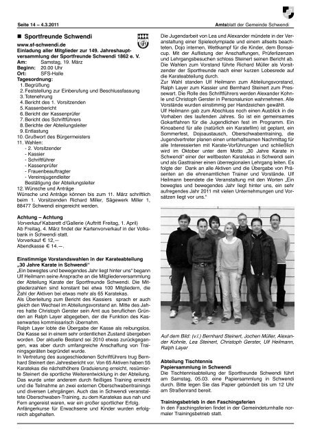 Ausgabe 9 vom 04.03.2011(1.5 mb) - Schwendi