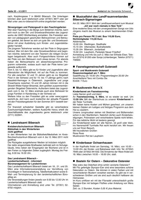 Ausgabe 9 vom 04.03.2011(1.5 mb) - Schwendi