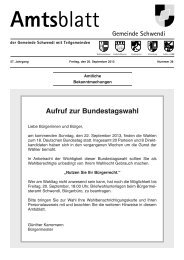 Ausgabe 38 vom 20.09.2013 - Schwendi