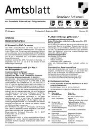 Ausgabe 36 vom 06.09.2013 - Schwendi