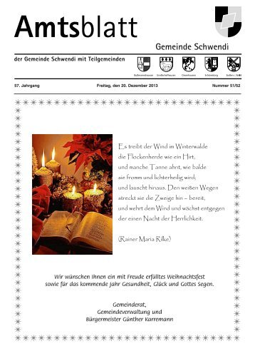 Ausgabe 51-52 vom 20.12.2013 - Schwendi