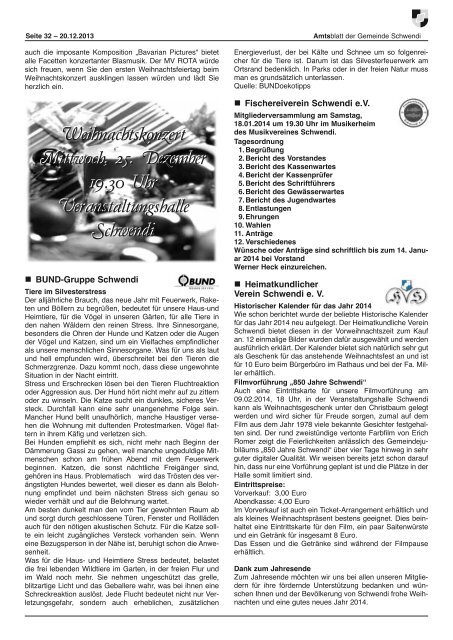 Ausgabe 51-52 vom 20.12.2013 - Schwendi