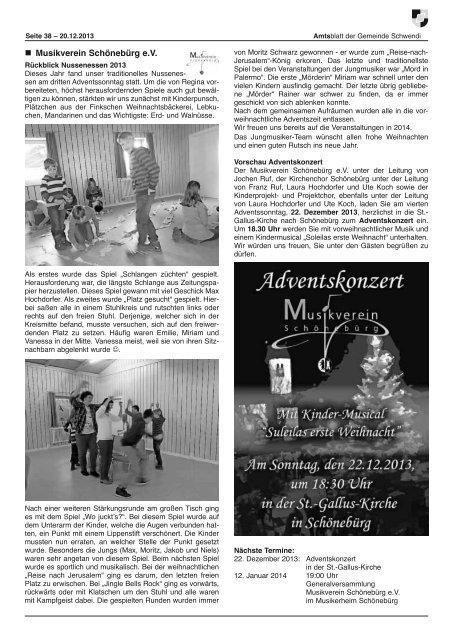 Ausgabe 51-52 vom 20.12.2013 - Schwendi