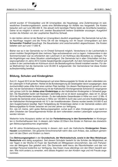 Ausgabe 51-52 vom 20.12.2013 - Schwendi