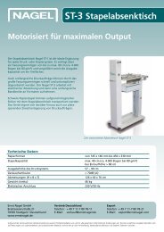 ST-3 Stapelabsenktisch Motorisiert für ... - Ernst Nagel GmbH