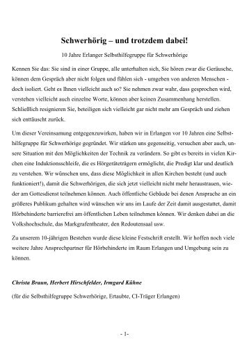 Text (pdf, DIN A4, ca. 10 MB) - Schwerhörige, Ertaubte, CI-Träger ...