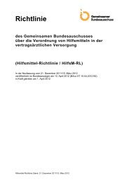 Hilfsmittel-Richtlinie - Gemeinsamer Bundesausschuss