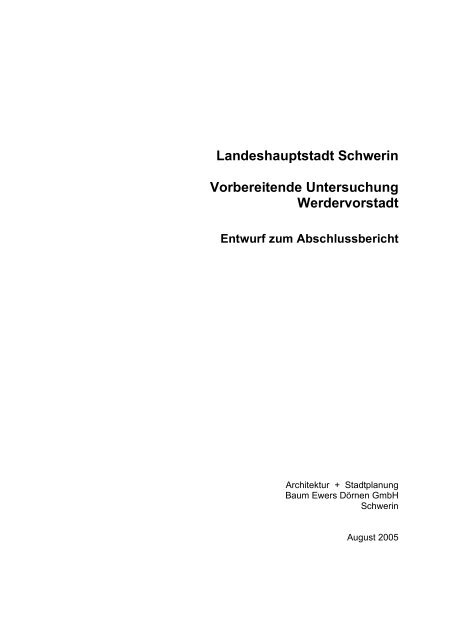 Landeshauptstadt Schwerin Vorbereitende Untersuchung ...