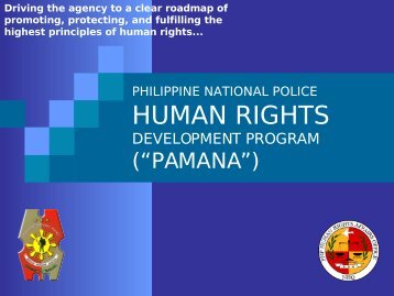 philippine national police human rights development program