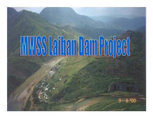 View the MWSS Laiban Dam Project Information Sheet