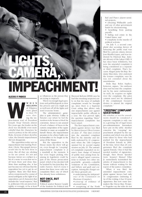 i Report Issue No. 3 2005 - Philippine Center for Investigative ...