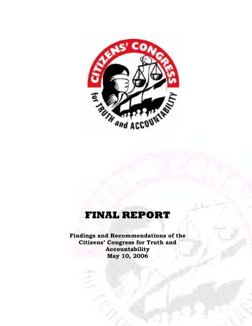 FINAL REPORT - Philippine Center for Investigative Journalism