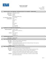 SAFETY DATA SHEET