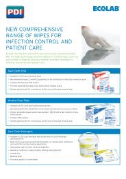 New compreheNsive raNge of wipes for iNfectioN coNtrol aNd ...