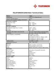 Technical Data Telefunken AED Q1 2012 UK