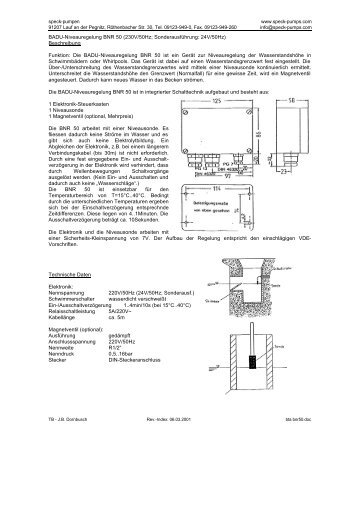 speck-pumpen www.speck-pumps.com 91207 Lauf an der Pegnitz ...