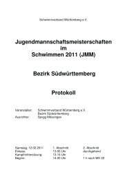 Jugendmannschaftsmeisterschaften im Schwimmen 2011 (JMM ...