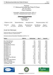 Protokoll Kindgerecht 2011 - Polizei-Sportverein Essen 1922 eV ...