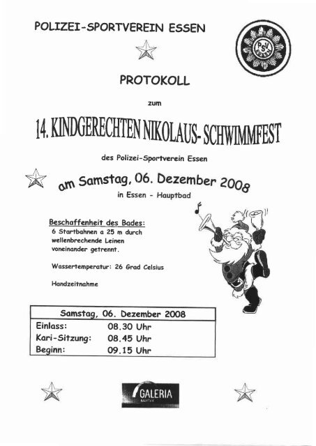 Protokoll Kindgerecht 2008 - Polizei-Sportverein Essen 1922 eV ...