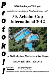 30. Achalm-Cup International 2012