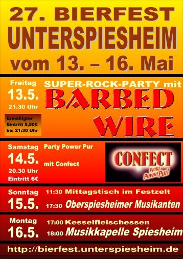 Flyer Bierfest 2011 - SV DJK Unterspiesheim