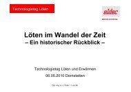 Löten im Wandel der Zeit, ein historischer Rückblick - eldec