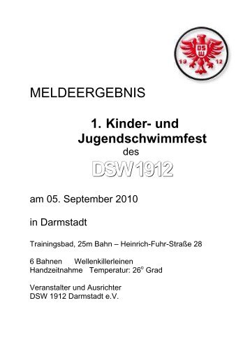 DSW1912 - Schwimm - Team BingerbrÃ¼ck