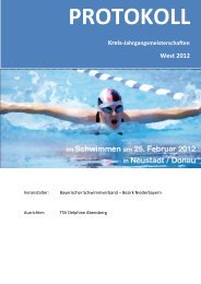 Protokollende - Schwimmverein Straubing eV
