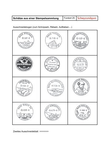 StempelschÃ¤tze - schwyz+quer