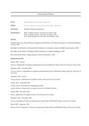 CV - Computer and Information Science - CUNY