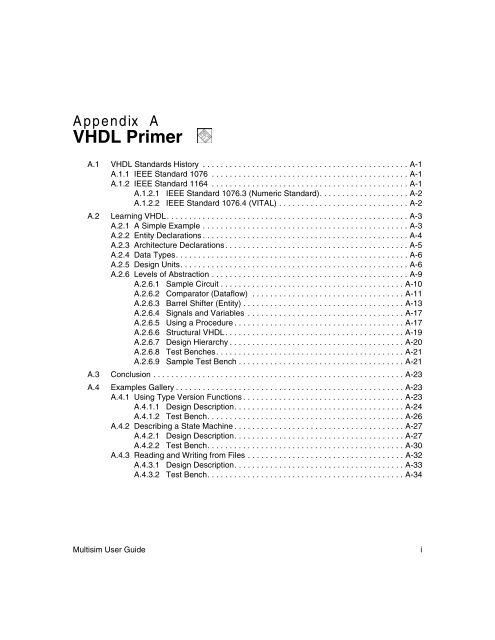VHDL Primer