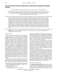 Characteristic Aroma Components of British Farmhouse Cheddar ...