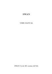 USER MANUAL SWAN Cycle III version 40.72A