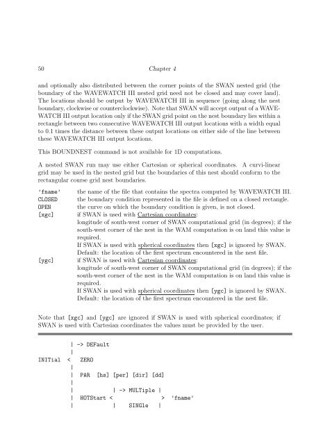 USER MANUAL SWAN Cycle III version 40.72A