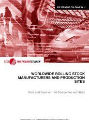 worldwide rolling stock manufacturers and production sites