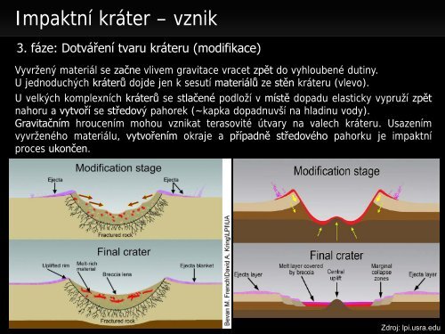 Meteority a impaktní krátery - Přírodovědecká fakulta - Masarykova ...