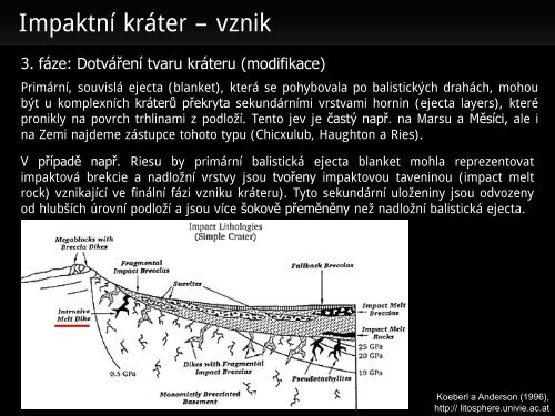 Meteority a impaktní krátery - Přírodovědecká fakulta - Masarykova ...