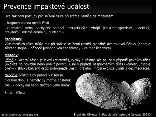 Meteority a impaktní krátery - Přírodovědecká fakulta - Masarykova ...