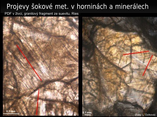 Meteority a impaktní krátery - Přírodovědecká fakulta - Masarykova ...