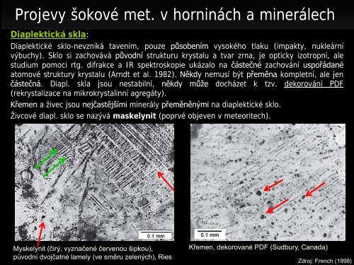 Meteority a impaktní krátery - Přírodovědecká fakulta - Masarykova ...