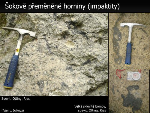 Meteority a impaktní krátery - Přírodovědecká fakulta - Masarykova ...