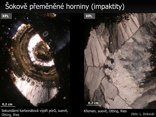 Meteority a impaktní krátery - Přírodovědecká fakulta - Masarykova ...