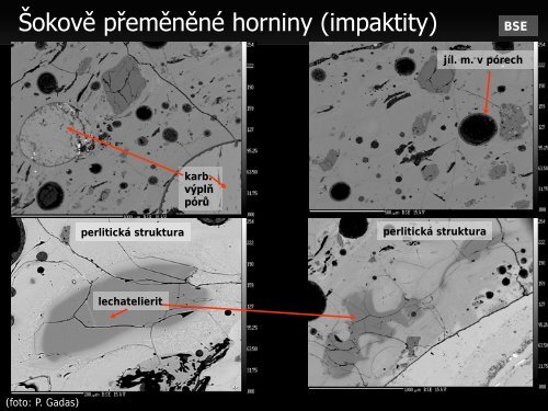 Meteority a impaktní krátery - Přírodovědecká fakulta - Masarykova ...