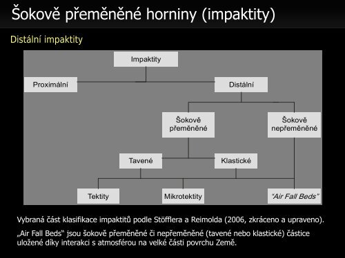 Meteority a impaktní krátery - Přírodovědecká fakulta - Masarykova ...