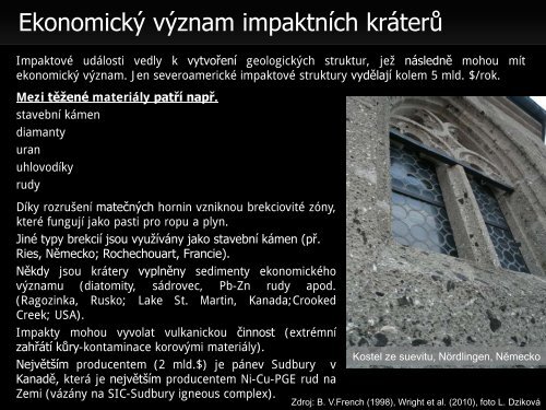 Meteority a impaktní krátery - Přírodovědecká fakulta - Masarykova ...