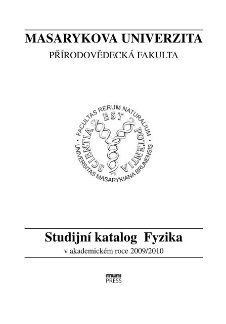 Studijní katalog Fyzika